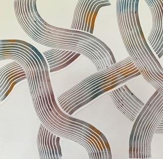 'Tracks in the snow' 70 x 70
